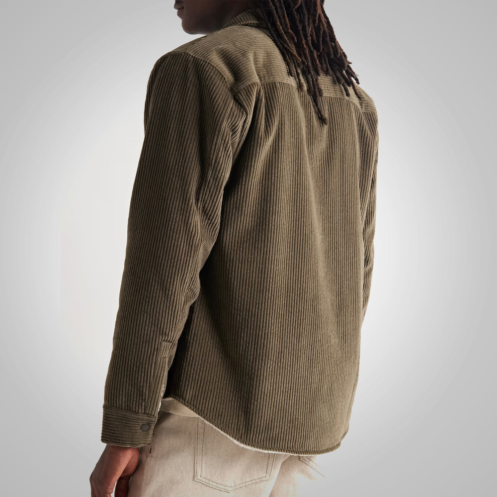 Men's Soft Shearling Corduroy Jacket