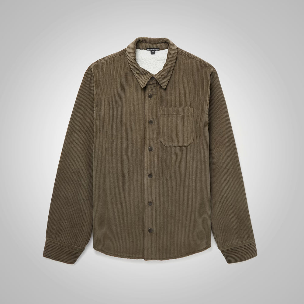 Men's Soft Shearling Corduroy Jacket
