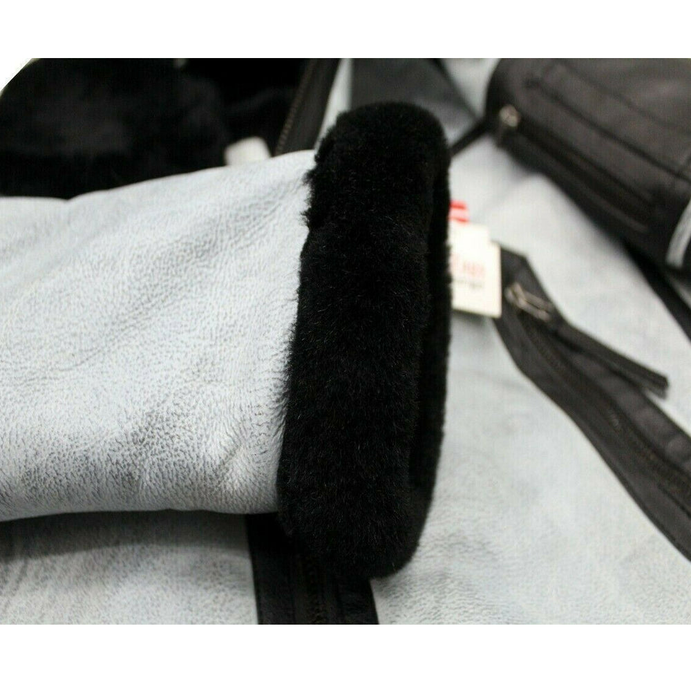 Men B3 Aviator Shearling Sheepskin White Leather Bomber Jacket Online