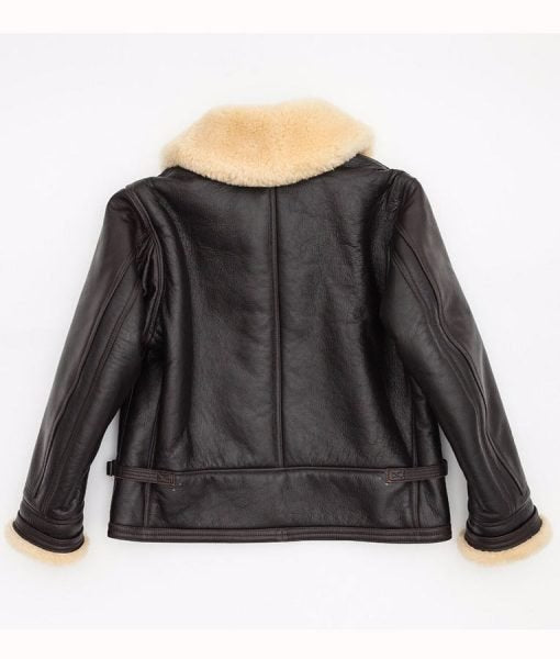 Navy M-445A Flight Shearling Leather Jacket - Shearling leather