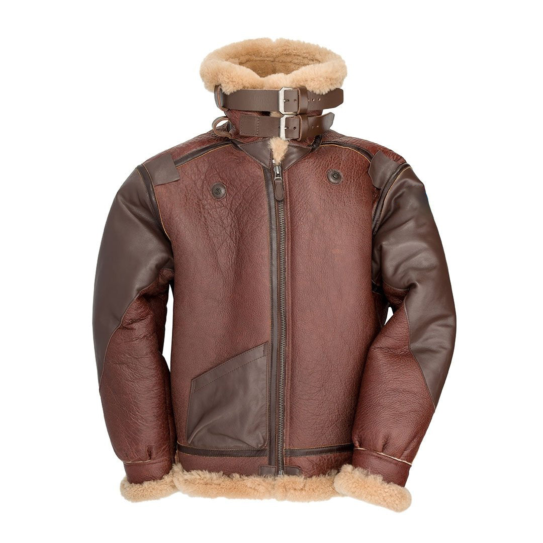 Buy B-3 Bomber 1941 Pearl Harbor Brown Leather Jacket Online