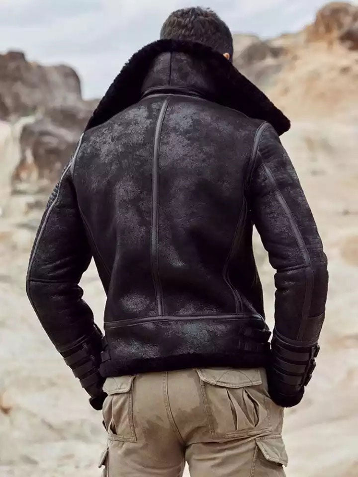 Shearling B3 Bomber Fur Jacket | Buy Best Mens Shearling Coat Online