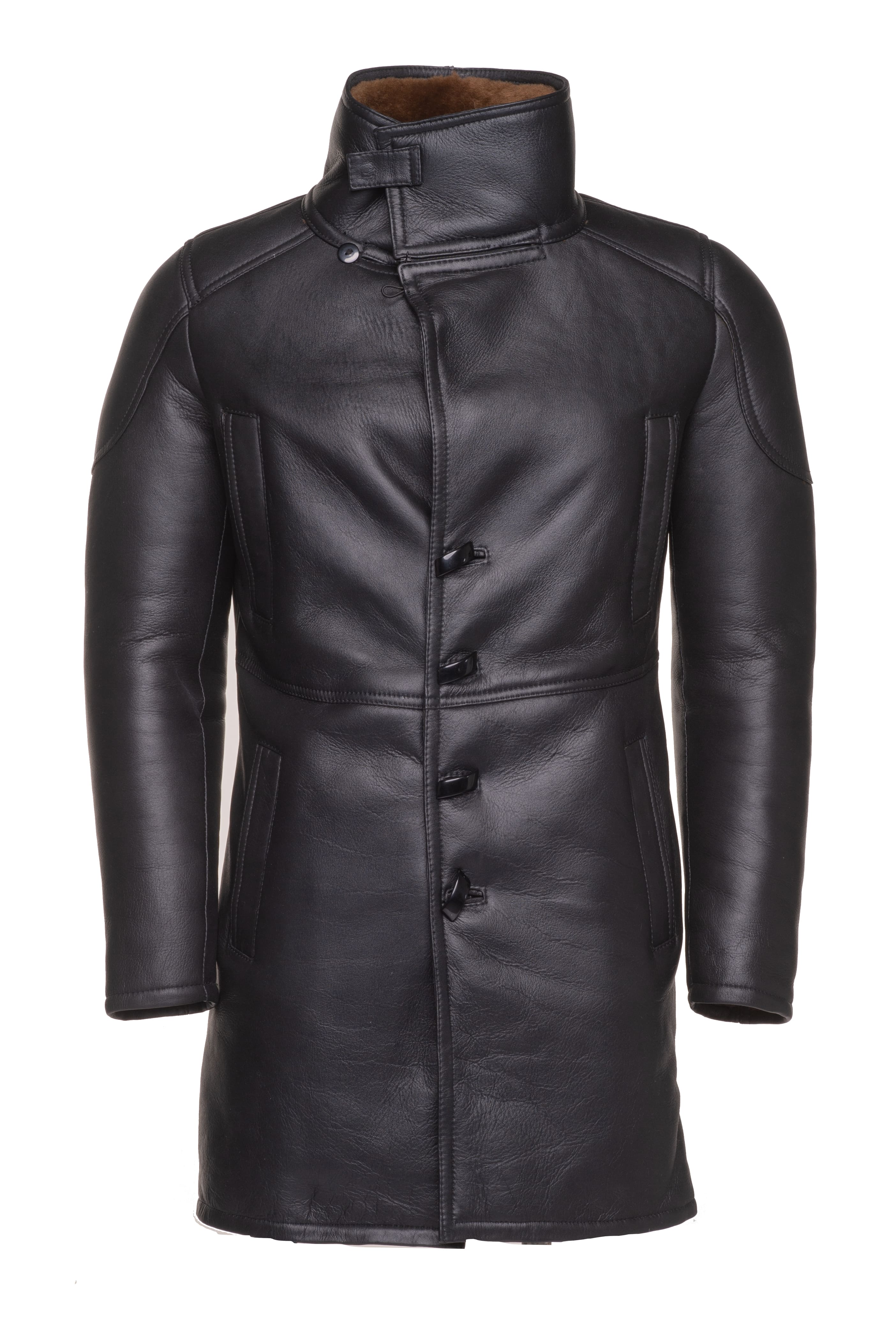 Real Shearling Coat inspired by Ryan Gosling's Blade Runner 2049 Trench Coat - Shearling leather