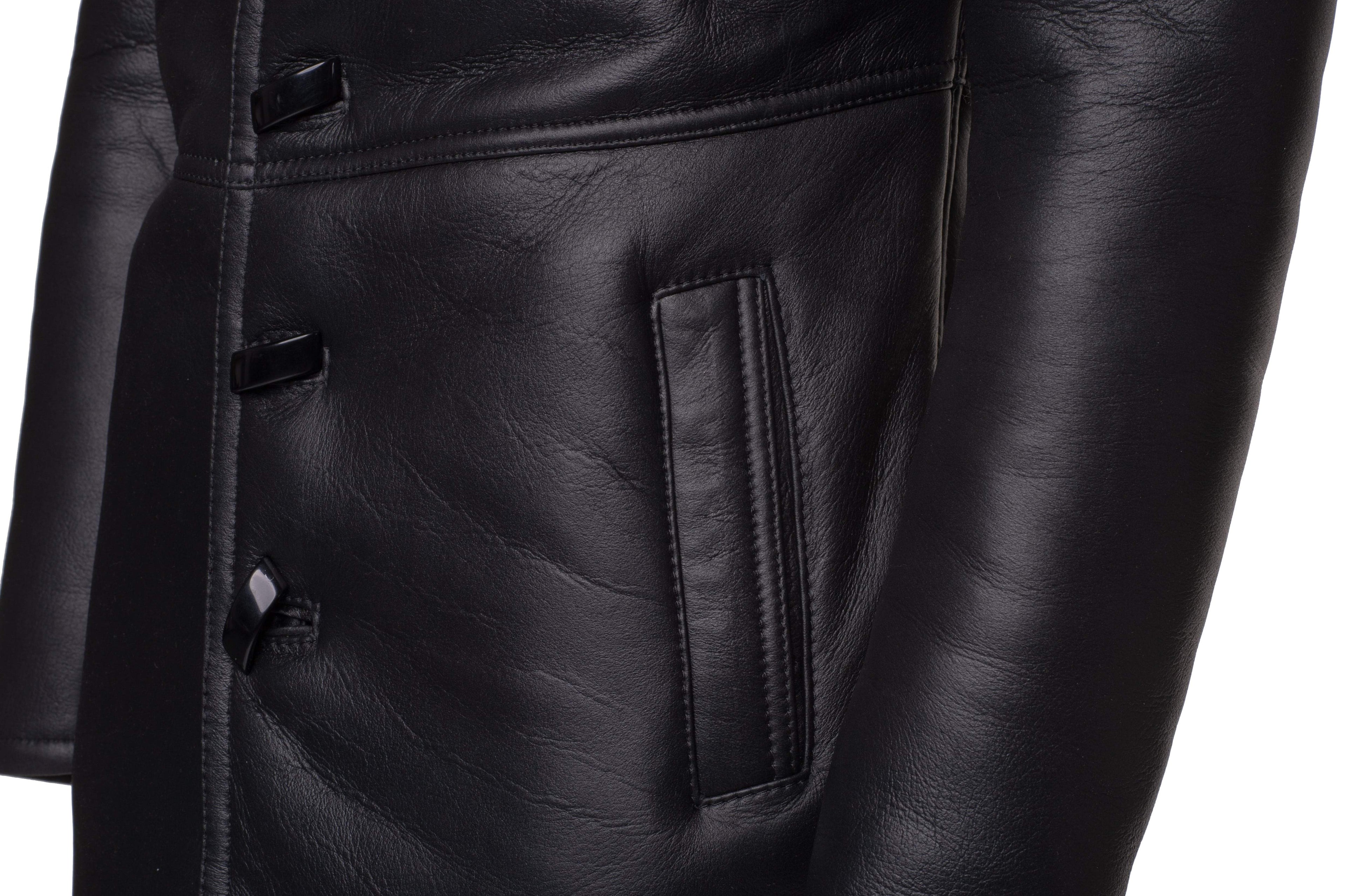Real Shearling Coat inspired by Ryan Gosling's Blade Runner 2049 Trench Coat - Shearling leather
