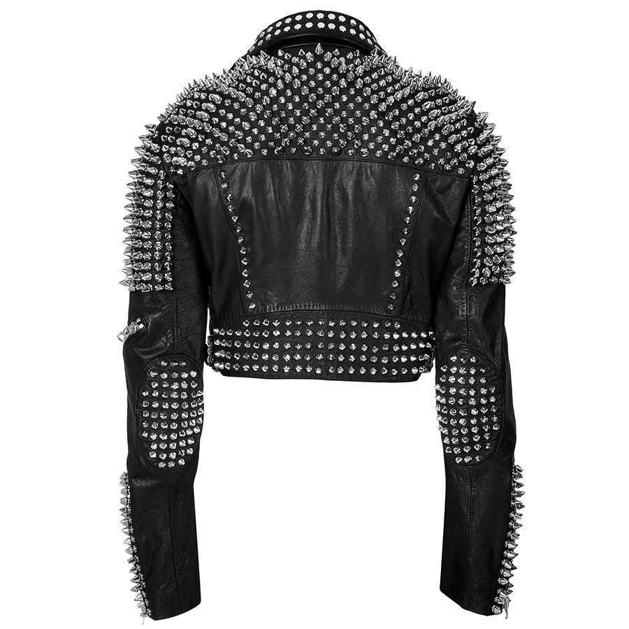 Till The World Ends Britney Spears Studded Leather Jacket - Shearling leather