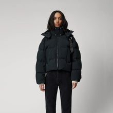 Load image into Gallery viewer, Women Mate Black Winter Puffer Jacket
