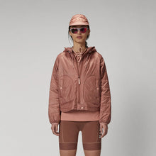 Load image into Gallery viewer, Women Pink Winter Parka Jacket With Hood 
