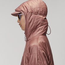 Load image into Gallery viewer, Women Pink Winter Parka Jacket With Hood 
