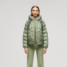 Load image into Gallery viewer, Women&#39;s Light Green Down Parka Jacket with Hood
