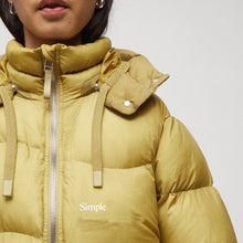 Load image into Gallery viewer, Women&#39;s Simple Yellow Puffer Jacket

