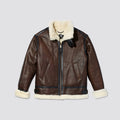 B-3 Flight Leather Bomber Aviator Jacket outerwear