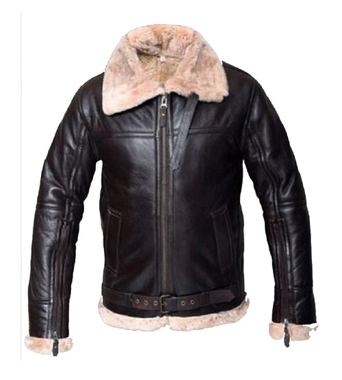 B3 Shearling Aviator Bomber Jacket - Shearling leather