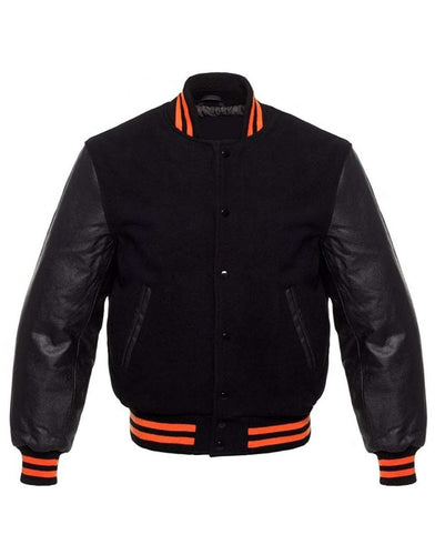 Baseball Jacket Mens - Shearling leather