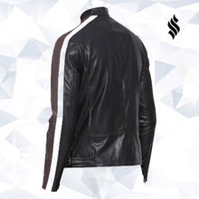 Load image into Gallery viewer, Multi Color Biker Jacket | Biker Leather Jacket | Men&#39;s Leather Jacket
