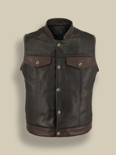 Brown Leather Jacket - Shearling leather