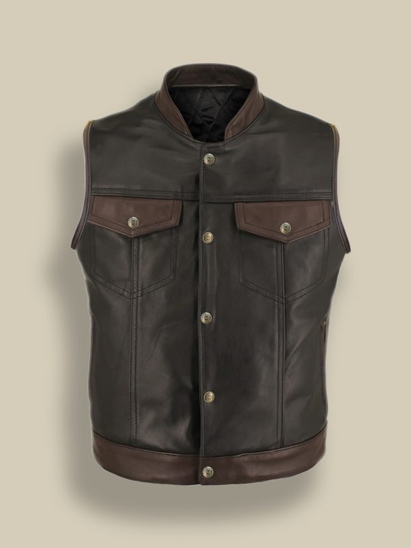Brown Leather Jacket - Shearling leather