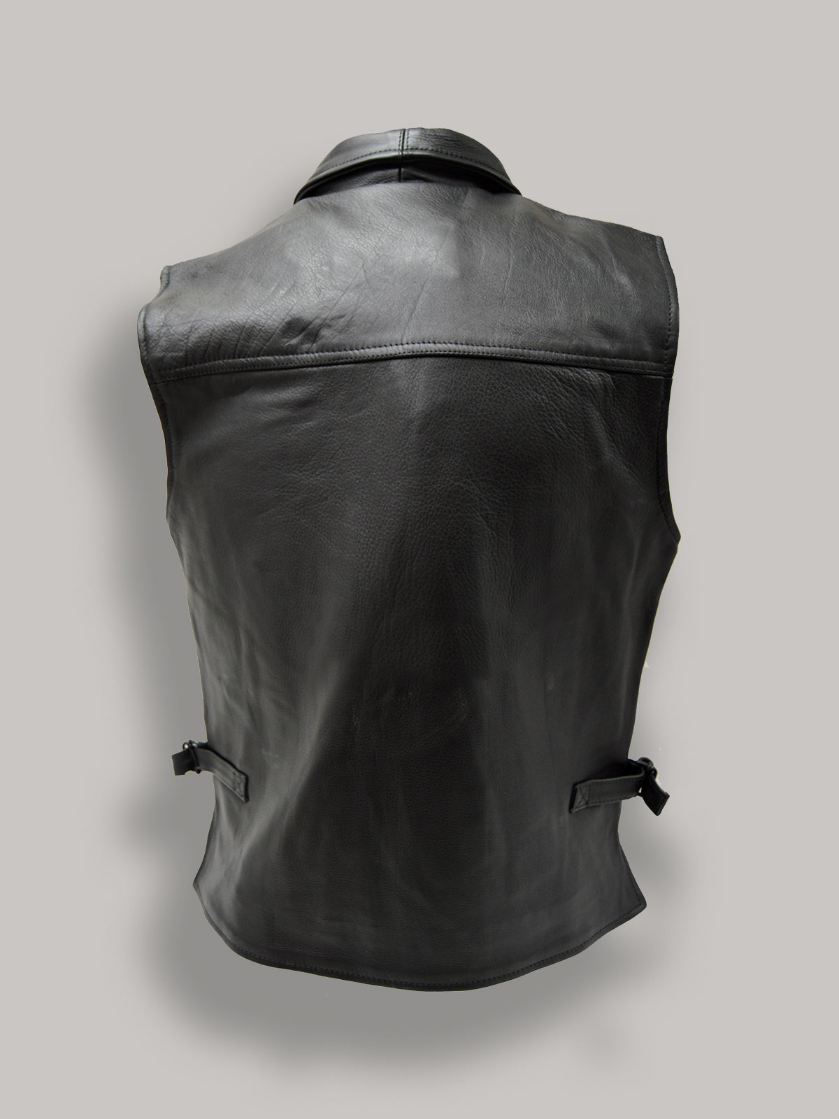 Men Fight Club Leather Vest - Shearling leather