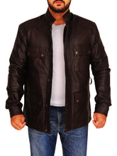 Load image into Gallery viewer, Men Brown Field Jacket - Shearling leather
