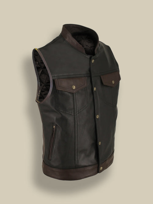 Brown Leather Jacket - Shearling leather
