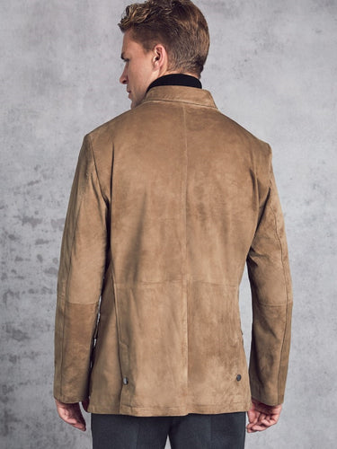 Brown Leather Jacket - Shearling leather