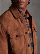 Load image into Gallery viewer, Brown Leather Jacket - Shearling leather
