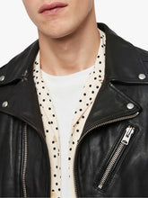 Load image into Gallery viewer, Natty Black Jacket For Men - Shearling leather
