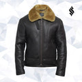 Men's Aviator RAF B3 shearling sheepskin Flying Bomber jacket - Shearling leather