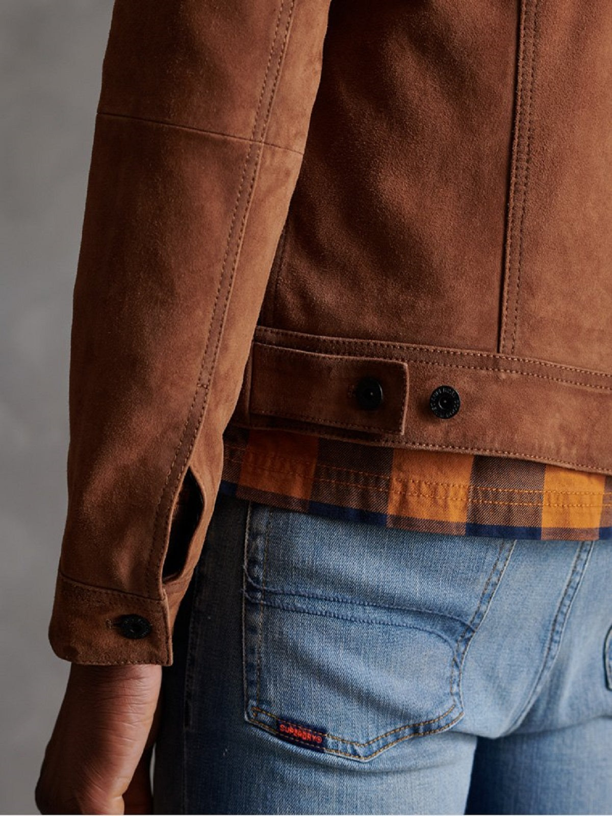 Brown Leather Jacket - Shearling leather