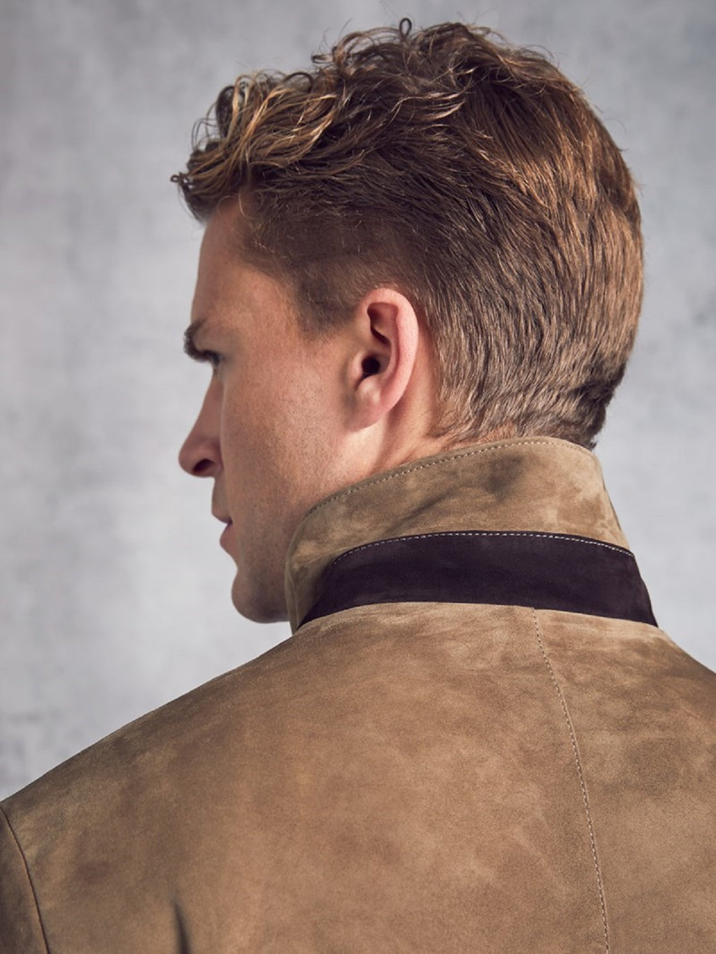 Brown Leather Jacket - Shearling leather