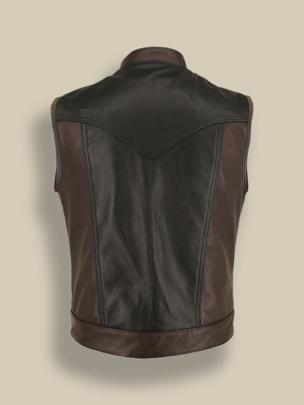 Brown Leather Jacket - Shearling leather