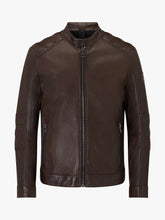 Load image into Gallery viewer, Brown Leather Jakcet - Shearling leather
