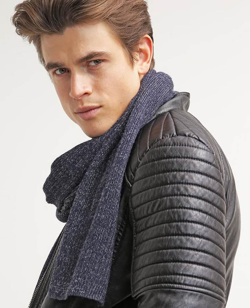 Robt Black Quilted Leather Jacket - Shearling leather