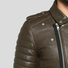 Load image into Gallery viewer, Carl Brown Motorcycle Leather Jacket - Shearling leather
