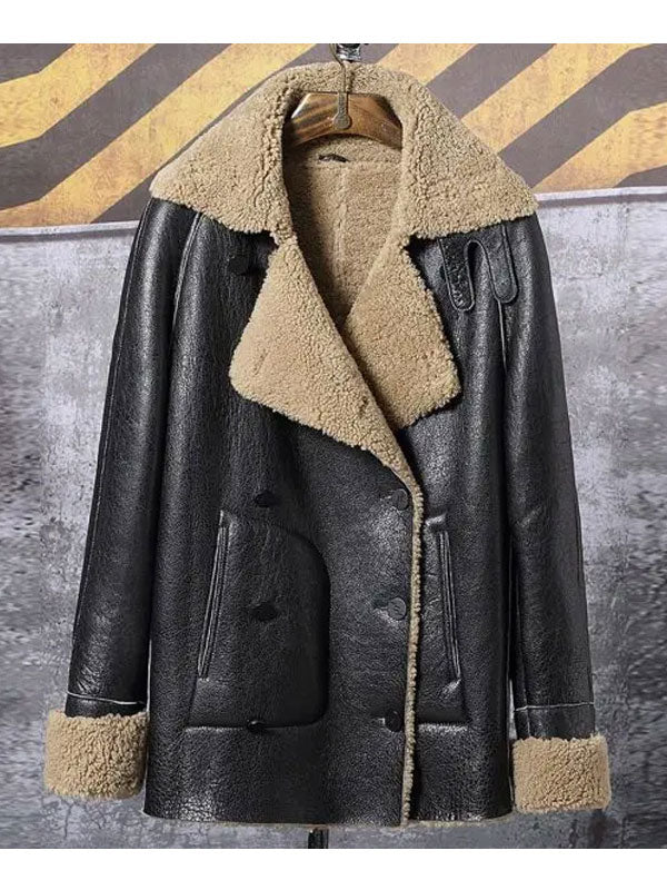 Shearling Jacket Short Fur Coat Leather Jacket Fashion Loose Thick Winter Mens Coats