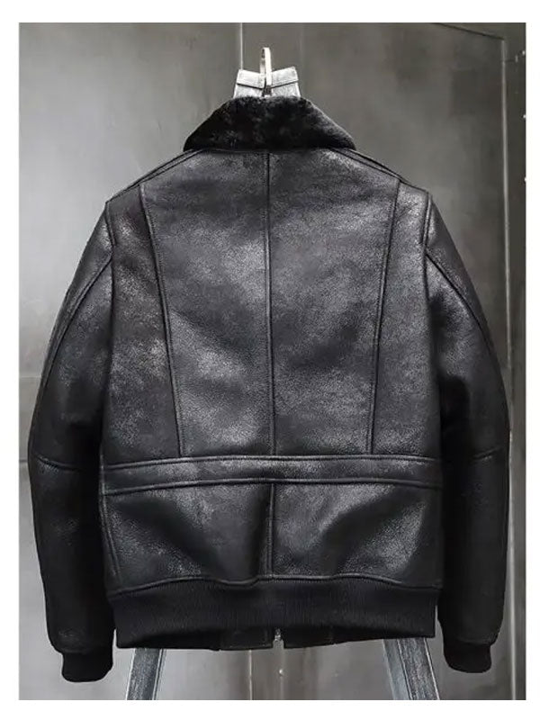 Men Airforce Flight Jacket | Shearling Jackets | Leather Bomber Jacket