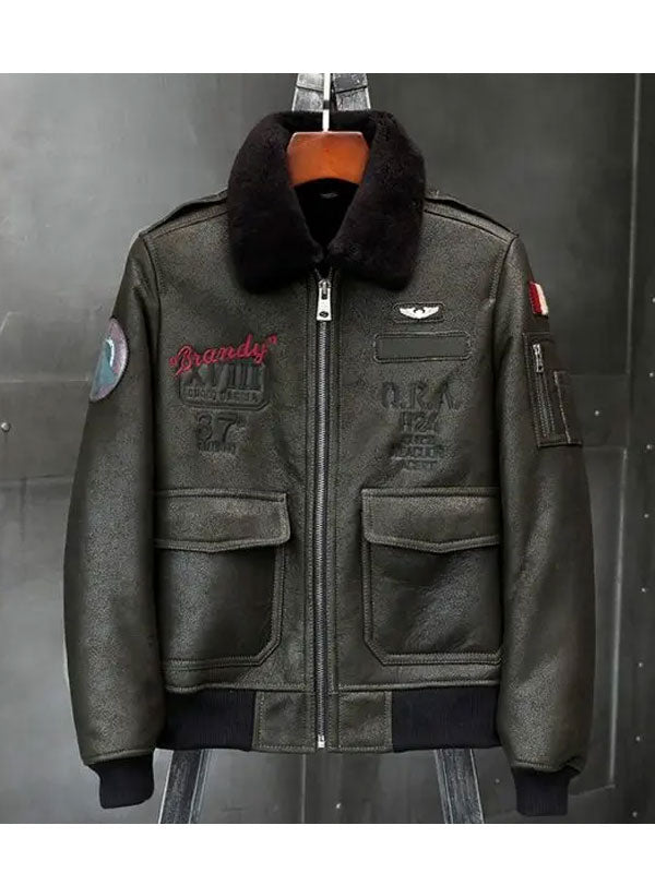 Airforce Flight Jacket Mens Winter Coats | Shearling Jackets & Coats