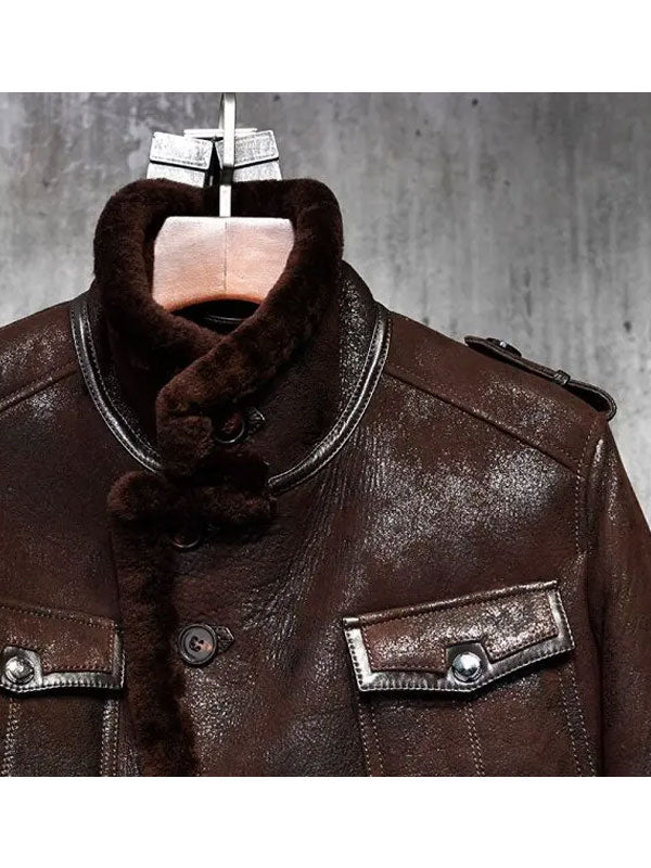 B3 Pilot Aviator Leather Bomber Jacket | Buy Bomber Shearling Jackets 