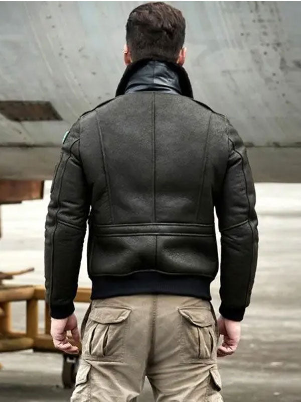 Airforce Flight Jacket Mens Winter Coats | Shearling Jackets & Coats