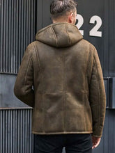 Load image into Gallery viewer, Jacket Removable Hooded Fur Coat Oversize Casual Overcoat Short Leather Outwear

