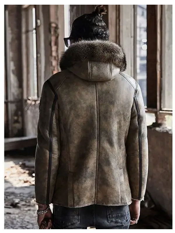 Shearling Leather Bomber Jacket | Shearling Jackets | Bomber Jacket