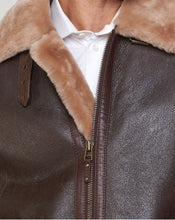 Load image into Gallery viewer, Shearling Sheepskin Bomber Jacket - Shearling leather
