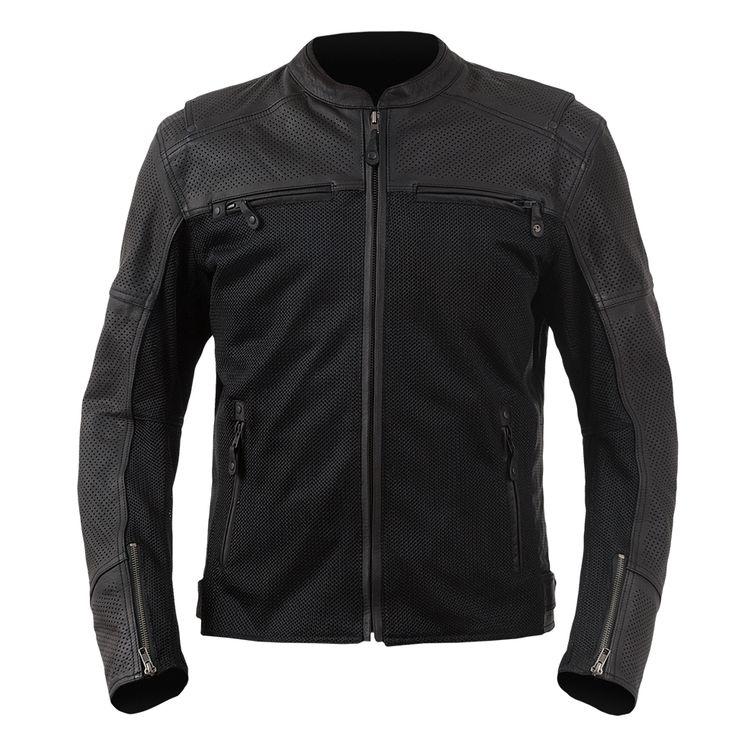 MOTORCYCLE LEATHER AND MESH BLACK RACING JACKET - Shearling leather