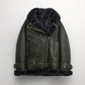 Women RAF Aviator Styled Lambskin Shearling Leather Jacket