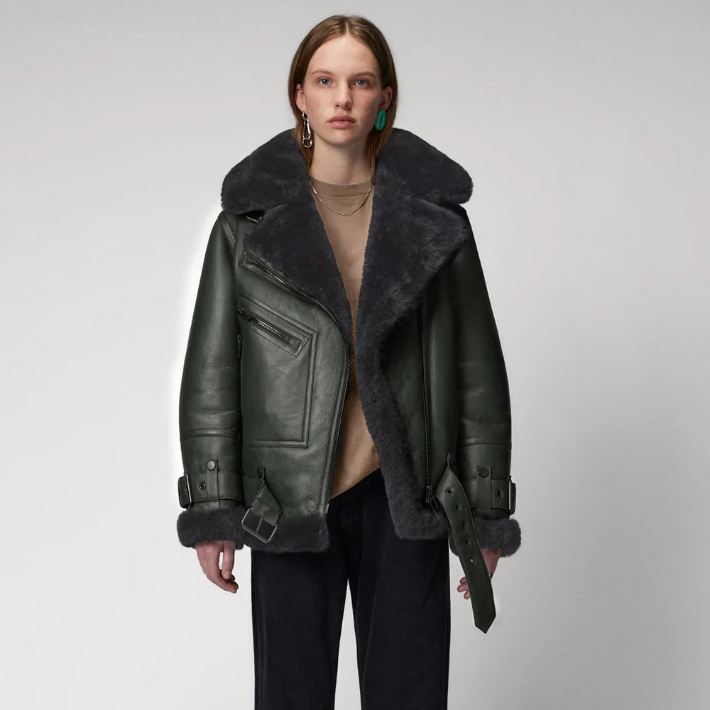 shearling aviator sheepskin jacket