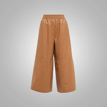 Load image into Gallery viewer, Women Soft Sheepskin Brown leather pants
